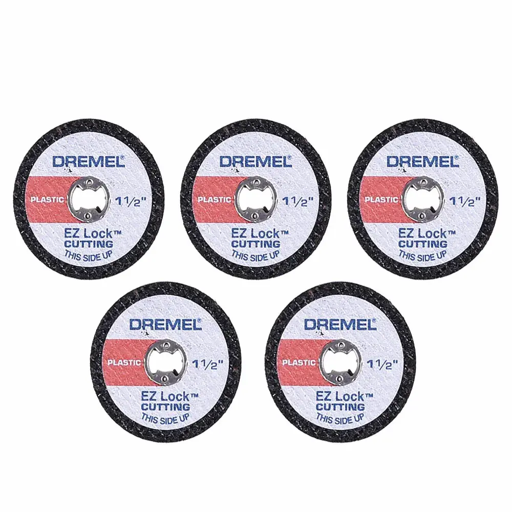 Kit discos corte de plástico 5 peç 38MM ez lock Dremel — fotografia 3