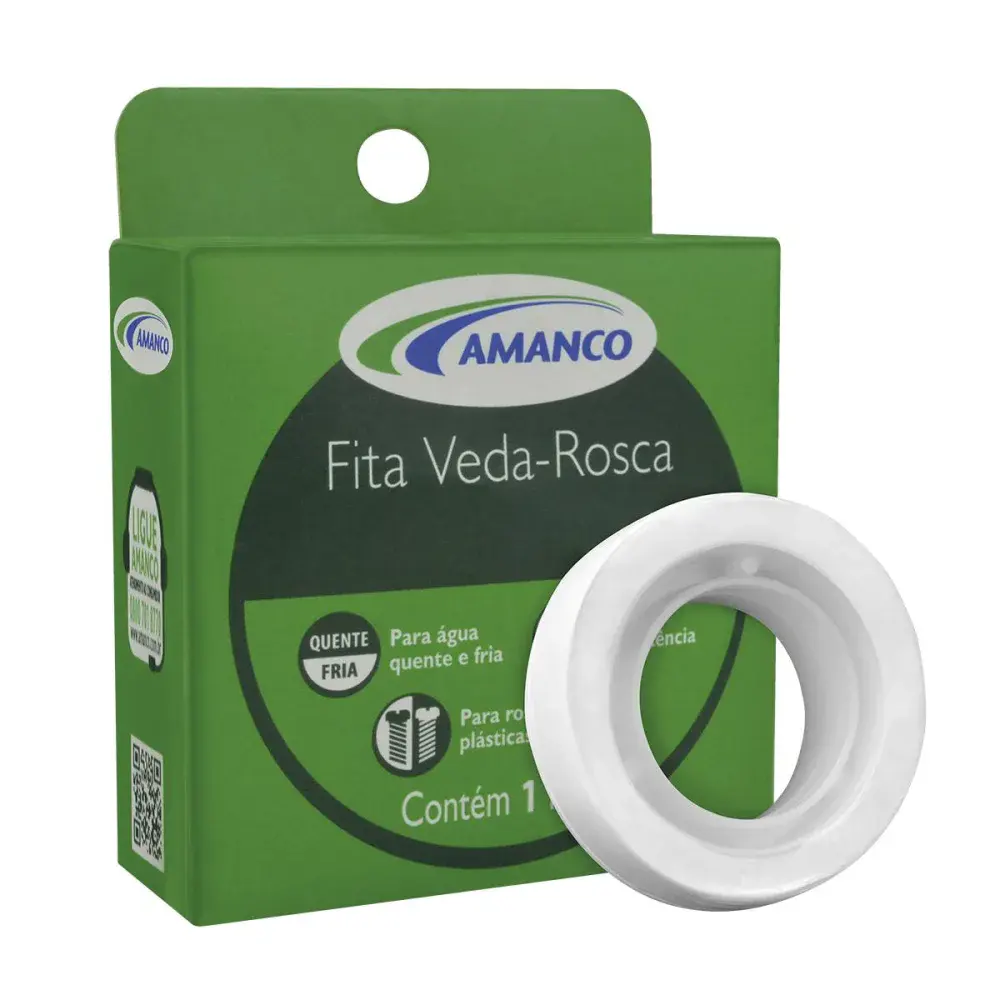 Fita veda rosca Amanco 12MMX25M — fotografia de referência