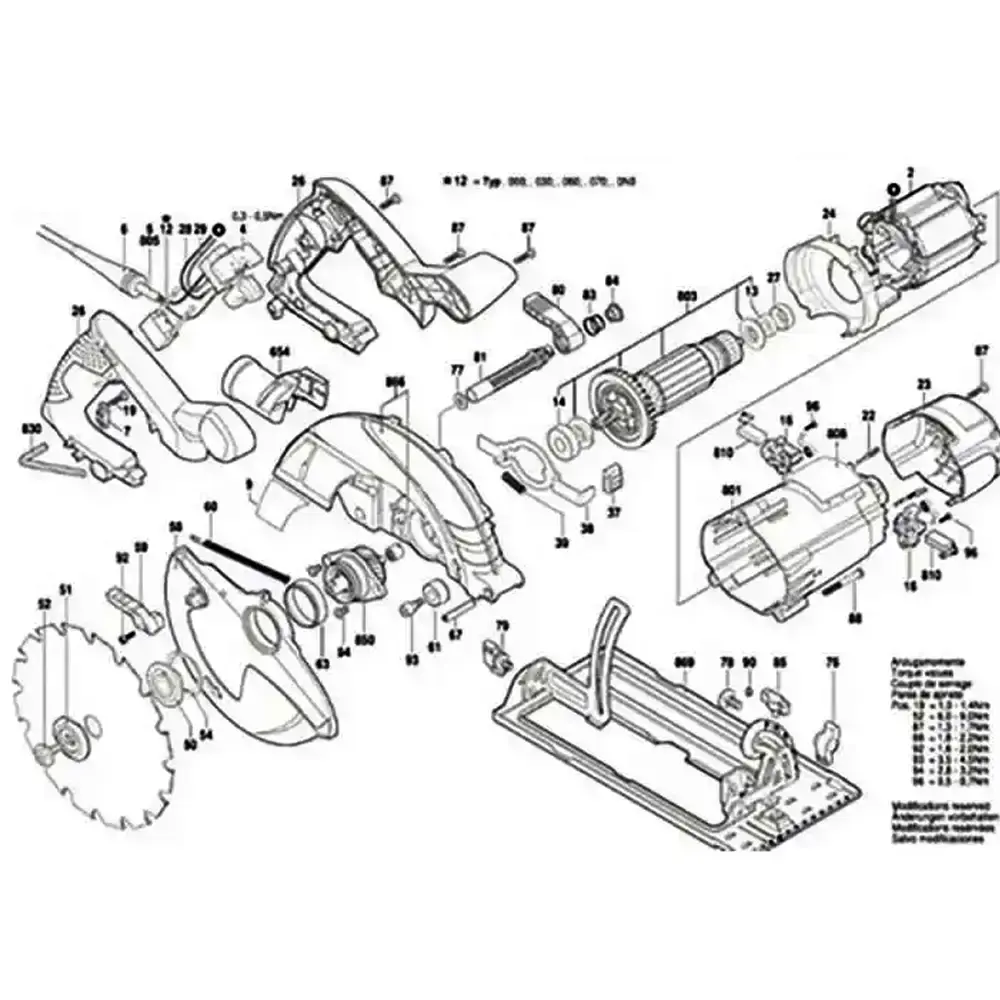 Induzido para serra circular GKS 190 Bosch 220 V — fotografia 5