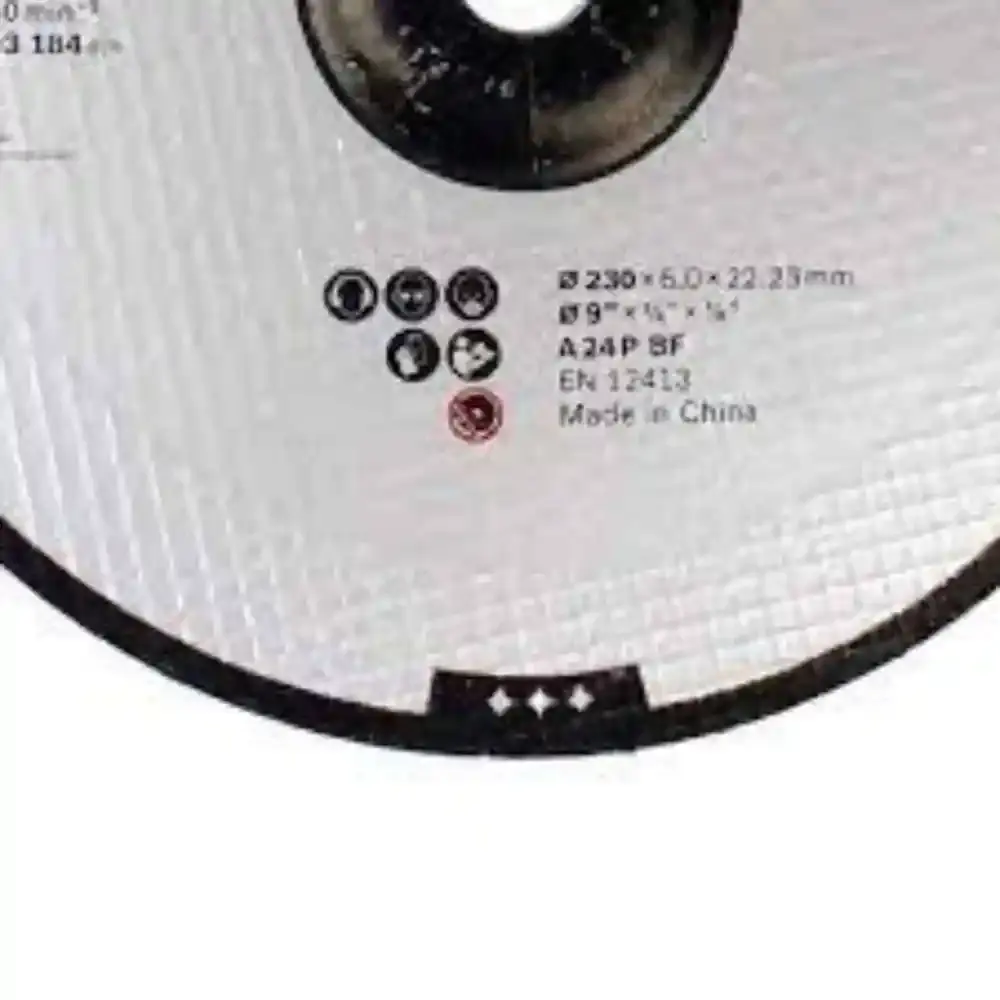 Disco de Desbaste Metal 9 POL x 1/4 POL Furo 7/8 POL Standard BOSCH — fotografia 4