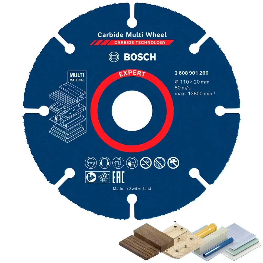 Disco de corte Bosch EXPERT Carbide Multi Wheel 110 mm, 20 mm — fotografia 2