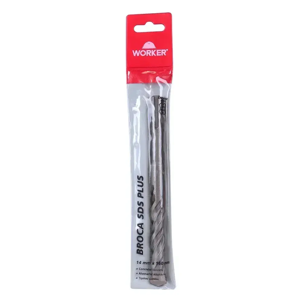 Broca encaixe tipo sds plus 14MM x 160MM Worker — fotografia 10
