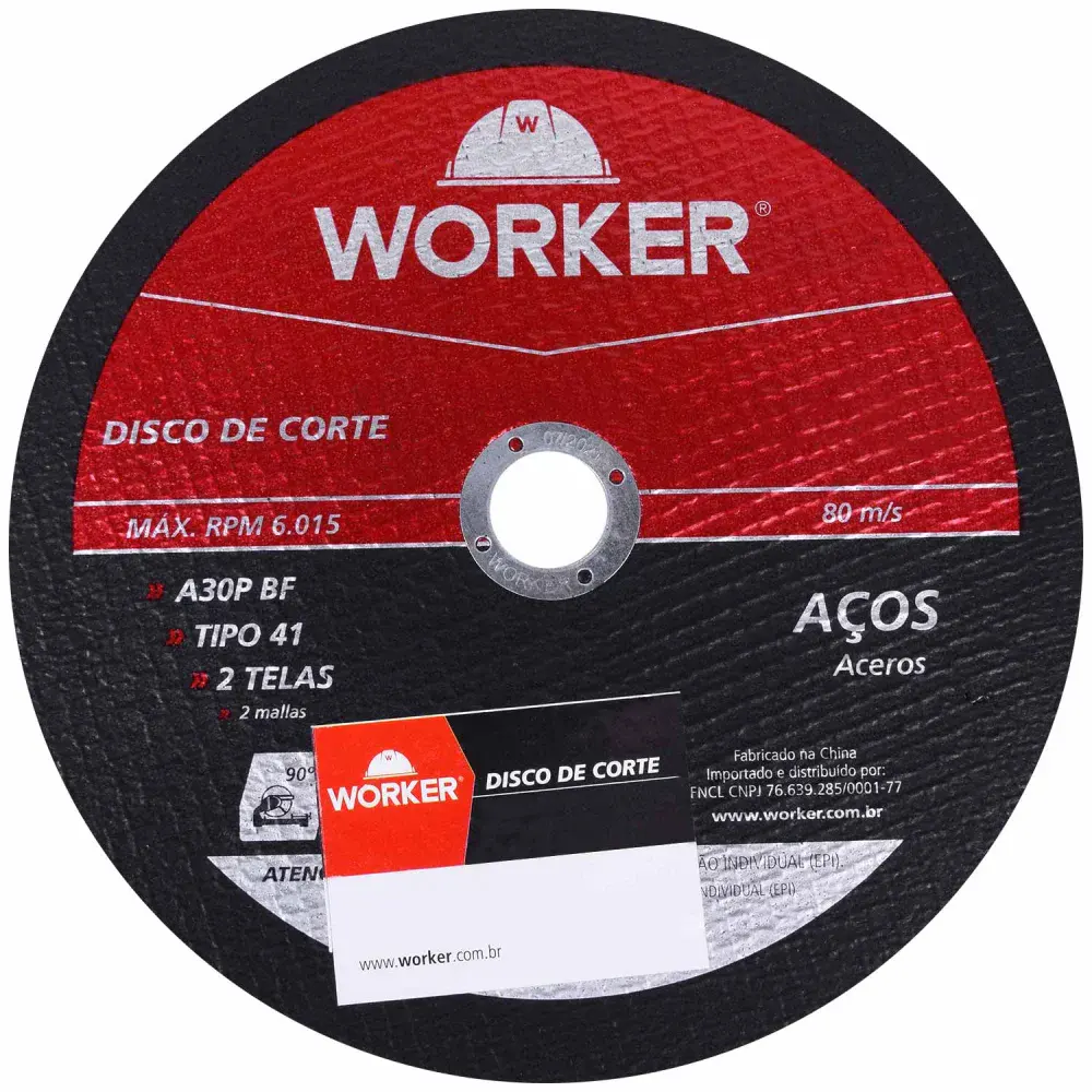 Disco de corte aço 10 Worker — fotografia de referência