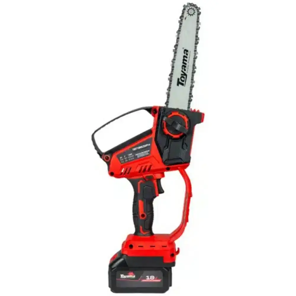 Mini motosserra portátil 18V com bateria TBT18MCS6PRO-K Toyama — fotografia 3