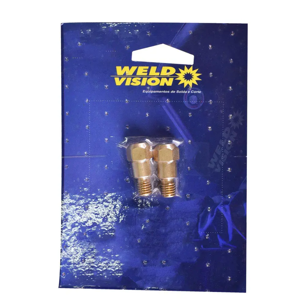 Porta bico 2 peç M6X28MM para tocha weld vision — fotografia 5