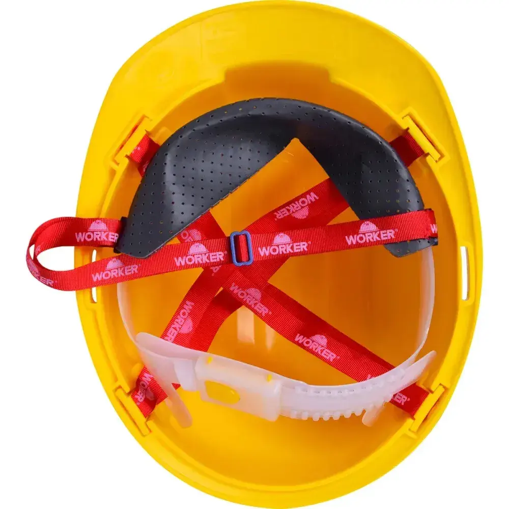 Capacete de proteção industrial max amarelo Worker — fotografia 9