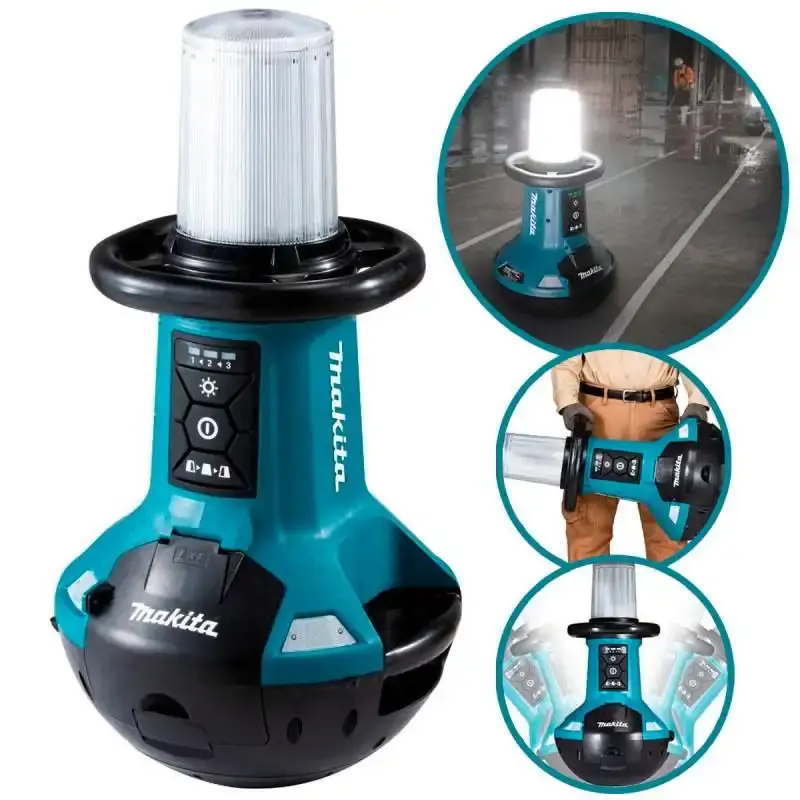 Lanterna Refletor Híbrida 5500 Lúmens para Área de Trabalho DML810 s/ Bateria MAKITA — fotografia de referência