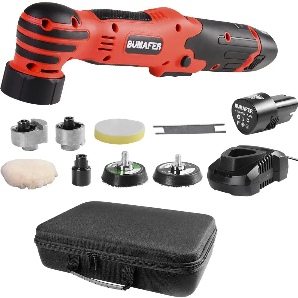 Politriz automotiva 80W 13 peç bateria 12V Bumafer — fotografia de referência