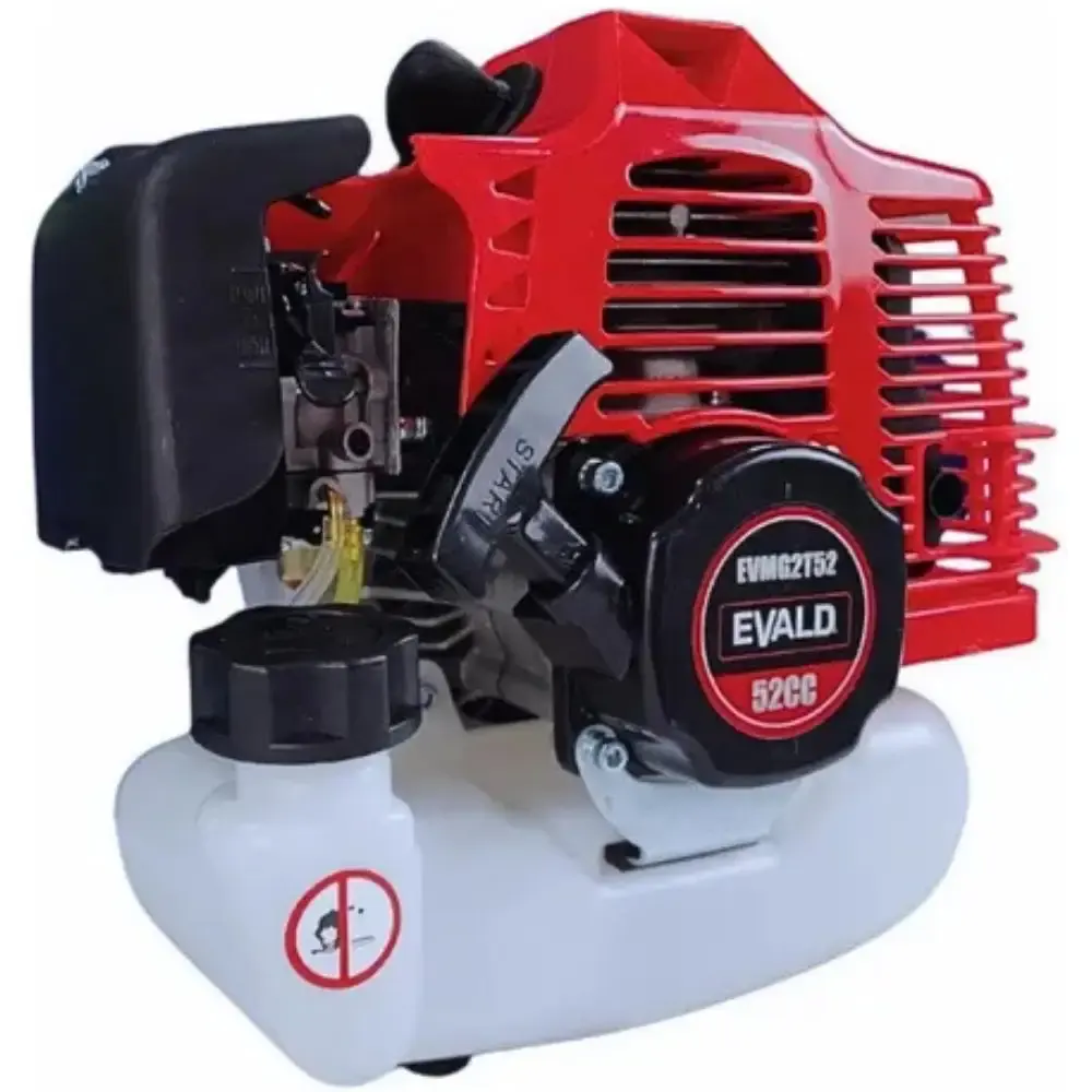 Motor a gasolina 2 tempos 52CC para roçadeira Evald — fotografia de referência