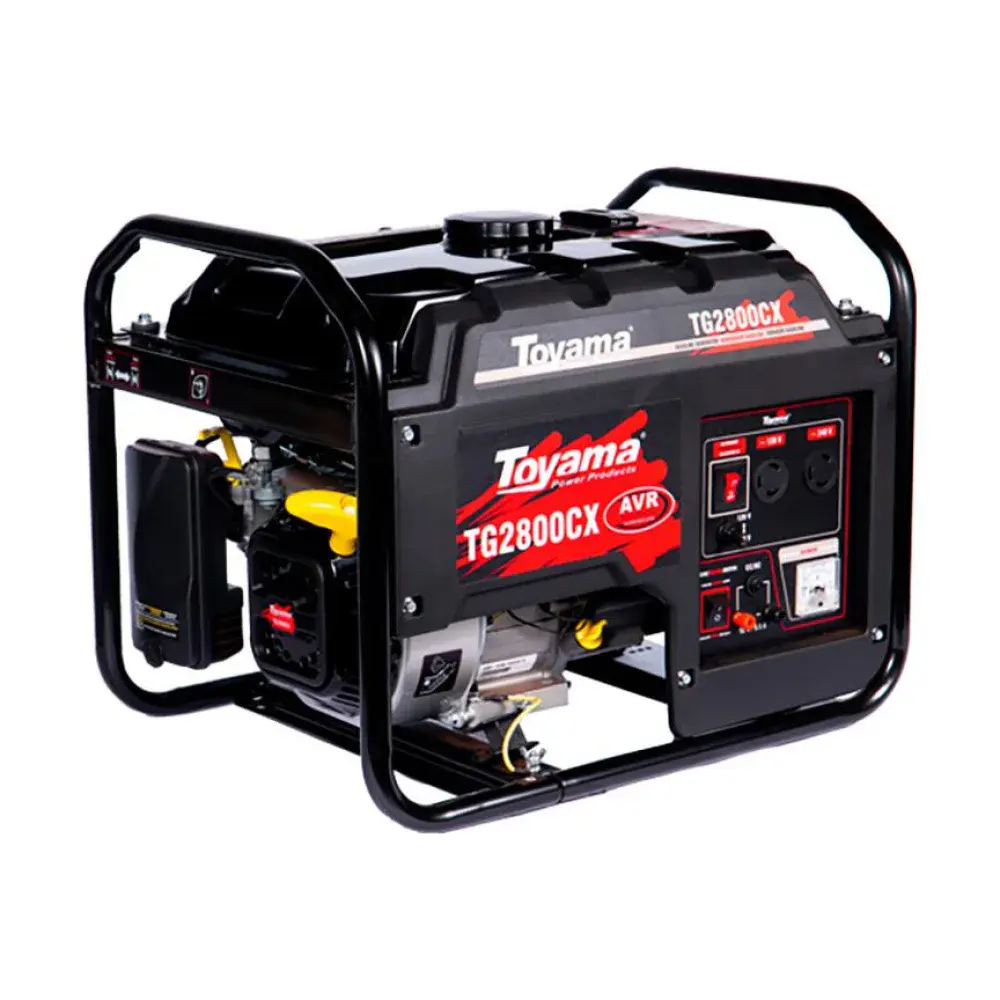Gerador de energia a gasolina a ar 196CC 2.5KVA mono Toyama — fotografia de referência