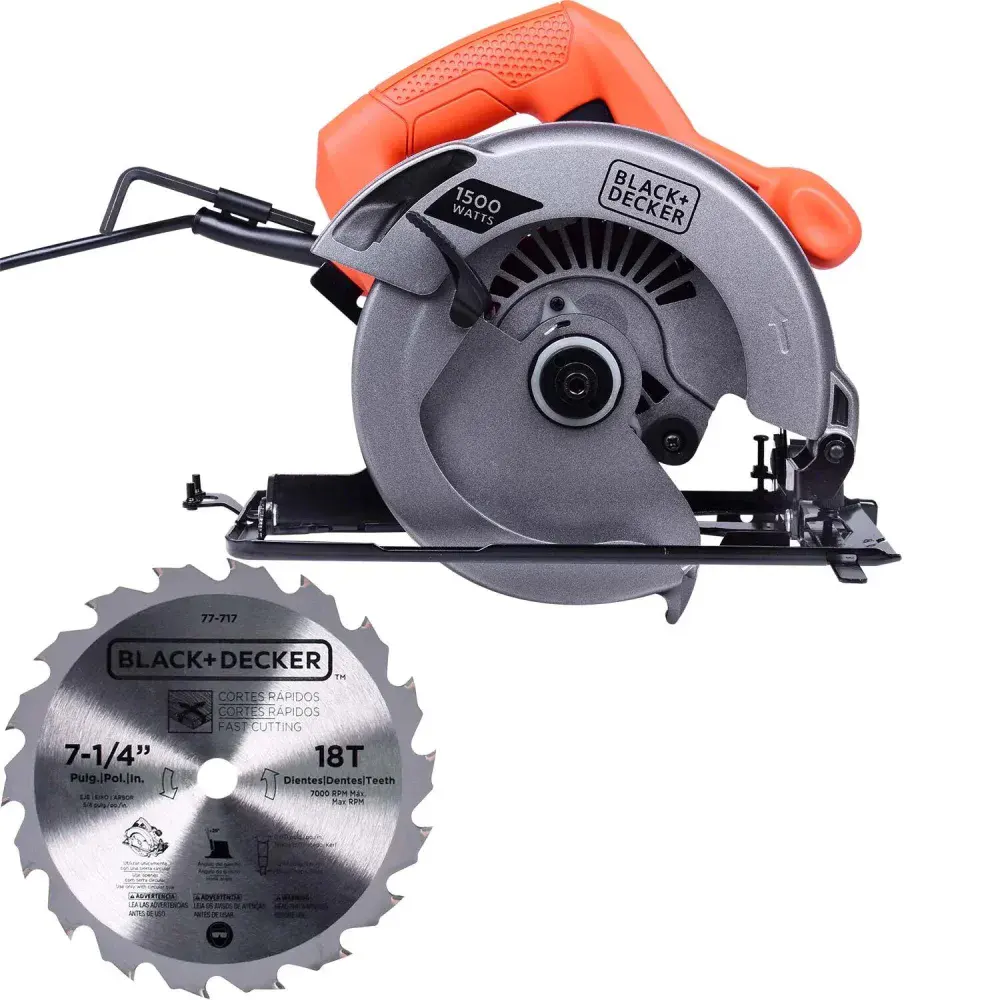 Serra circular 7.1/4” 1500W com 220V da blackdecker Black & Decker — fotografia 6