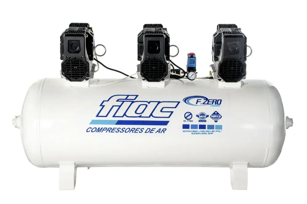 Compressor odonto xs 265L 120PSI 850L/MIN Fiac — fotografia de referência