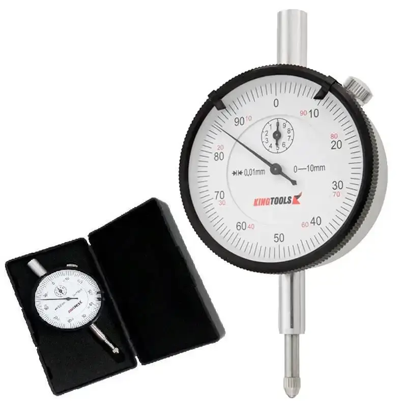 Relógio comparador 0-10MM graduação 0.01MM mostrador continuo kingtools King Tools — fotografia de referência