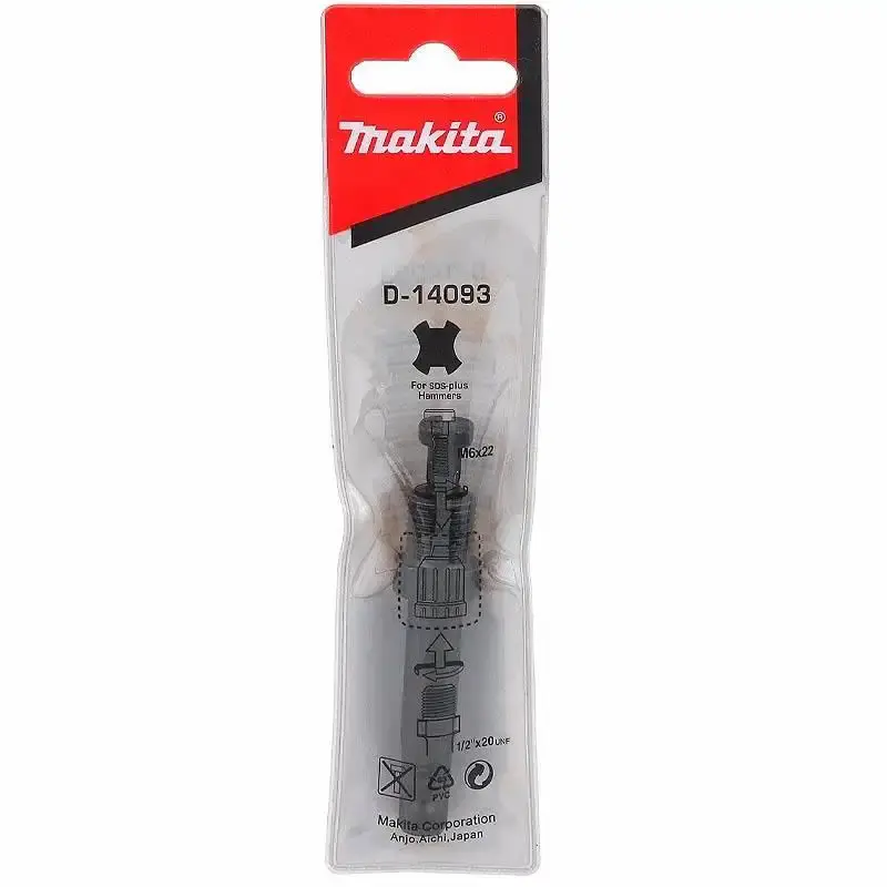 Haste adaptadora com encaixe SDS plus para mandril de 1/2 POL Makita — fotografia 5