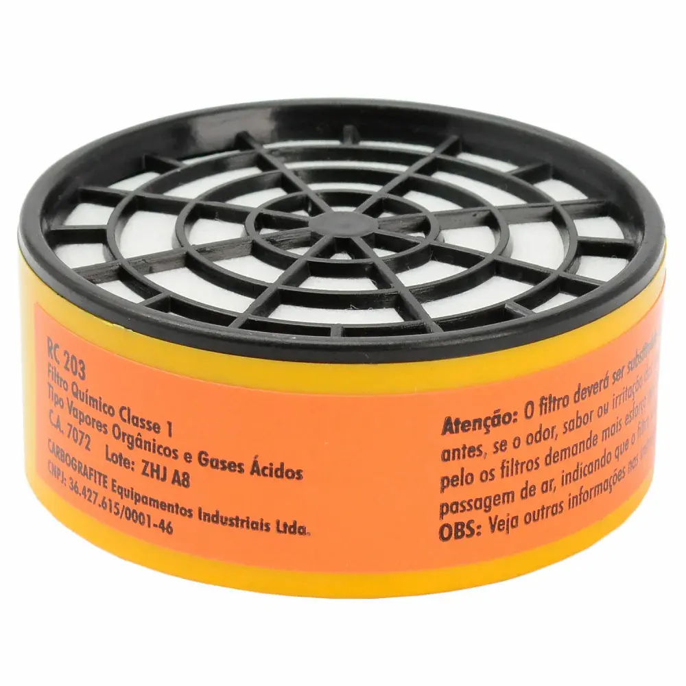 Filtro RC203 para respirador semifacial CG306 Carbografite