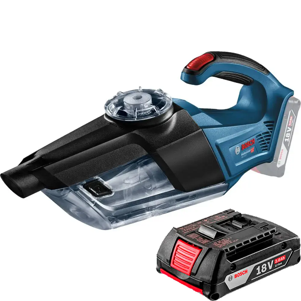 Aspirador de pó portátil à bateria 18V GAS 18V-1 com bateria 2,0AH Bosch — fotografia de referência
