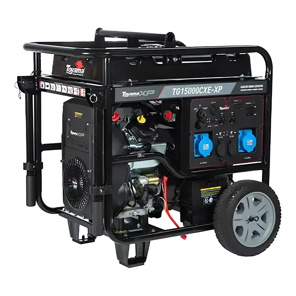 Gerador gasolina 13.5KVA elétrico AVR mono TG15000CXE-XP Toyama Bivolt — fotografia 2