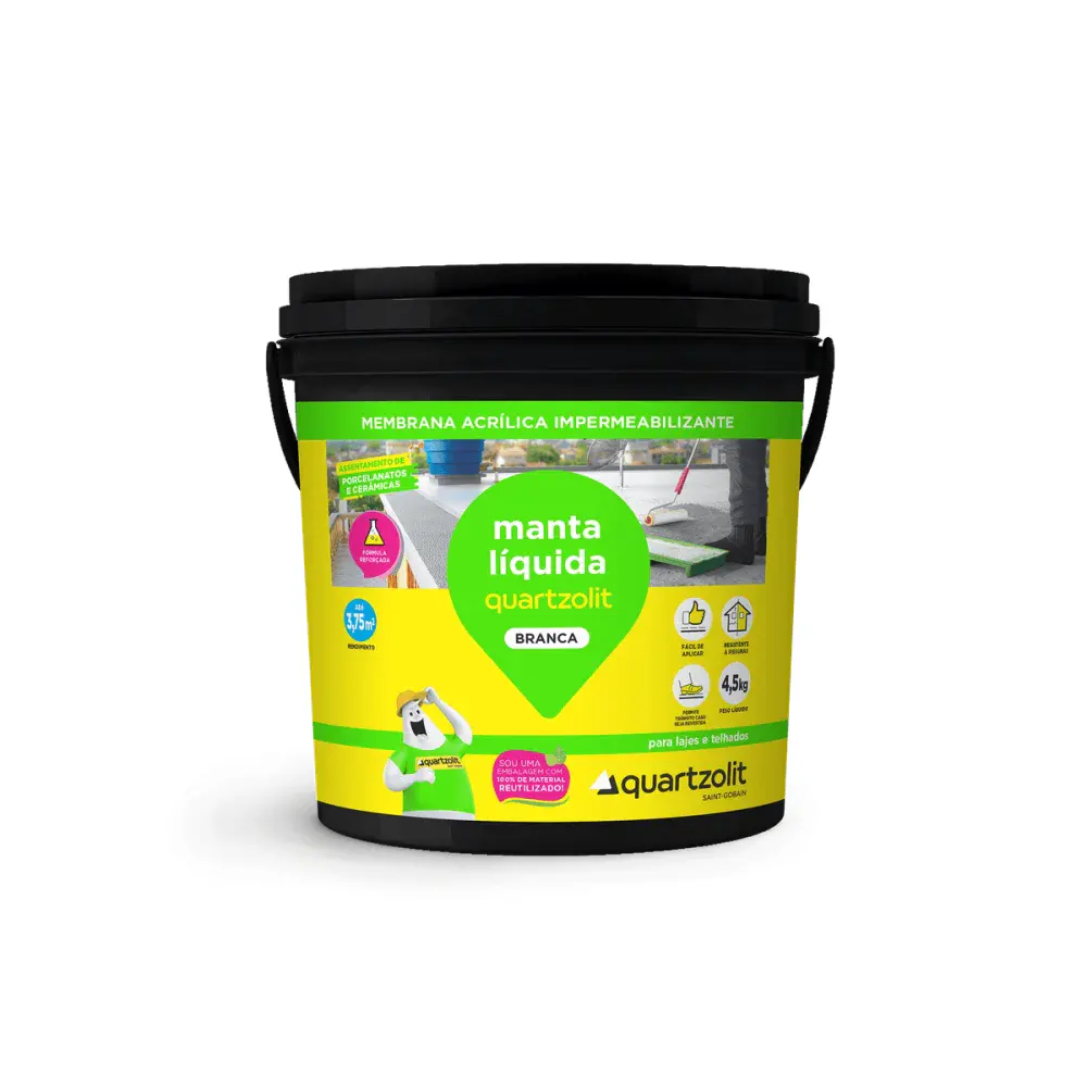 Manta líquida branca 4,5KG Quartzolit