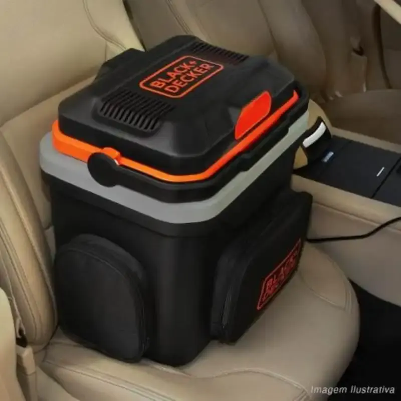 Mini geladeira portátil de viagem 24 litros BDC24L-LA black & decker — fotografia 4