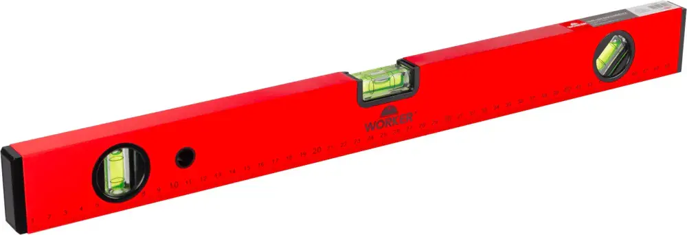Nível alumínio tipo box 20 500MM 3 bolhas da Worker — fotografia 5