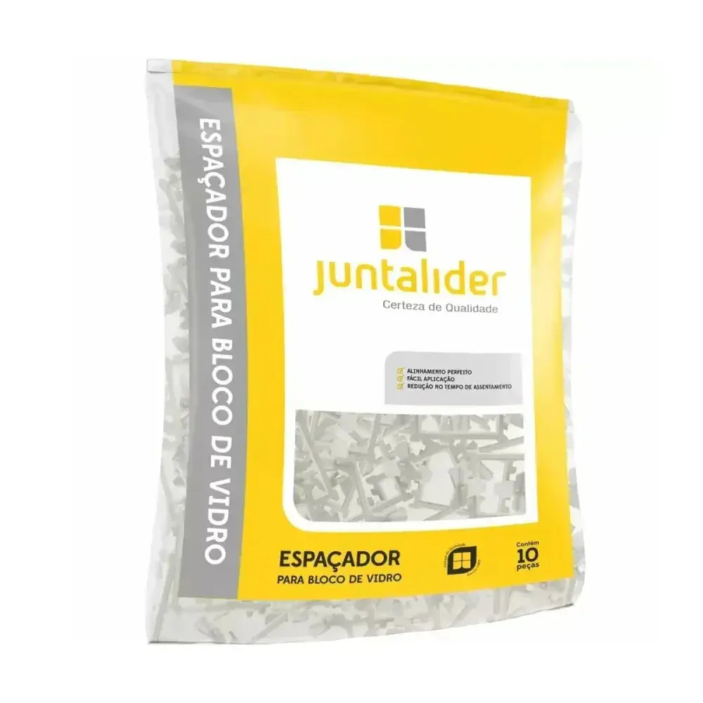 Espaçador para bloco de vidro 10 peç Juntalider — fotografia 4