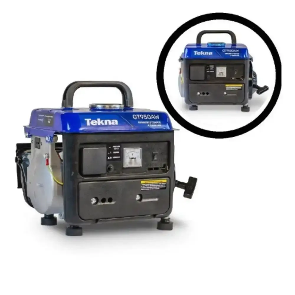 Gerador de energia à gasolina 2T GT950AW monofásico 750W Tekna 110V — fotografia 5