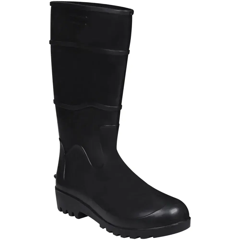 Bota pvc preta cano longo sem forro N°39 Worker — fotografia 7