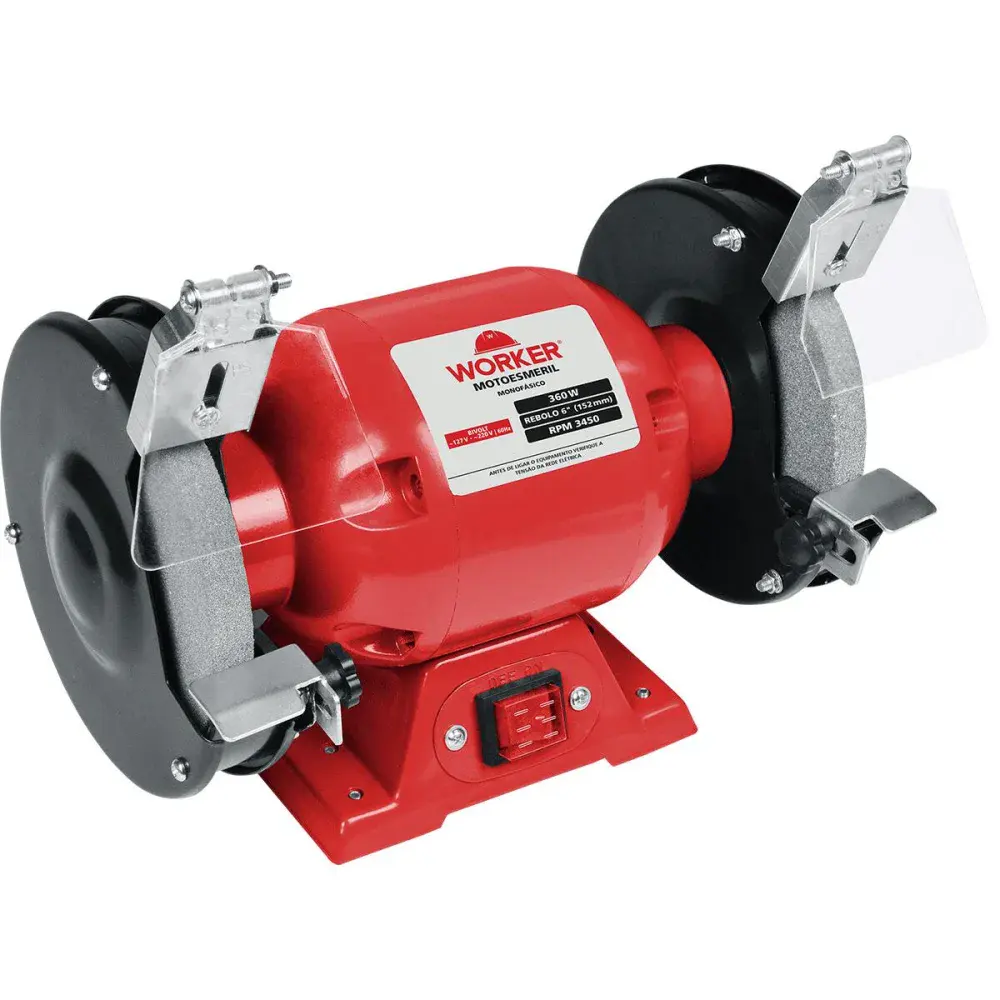 Moto esmeril de bancada 6 360W bivolt Worker — fotografia de referência