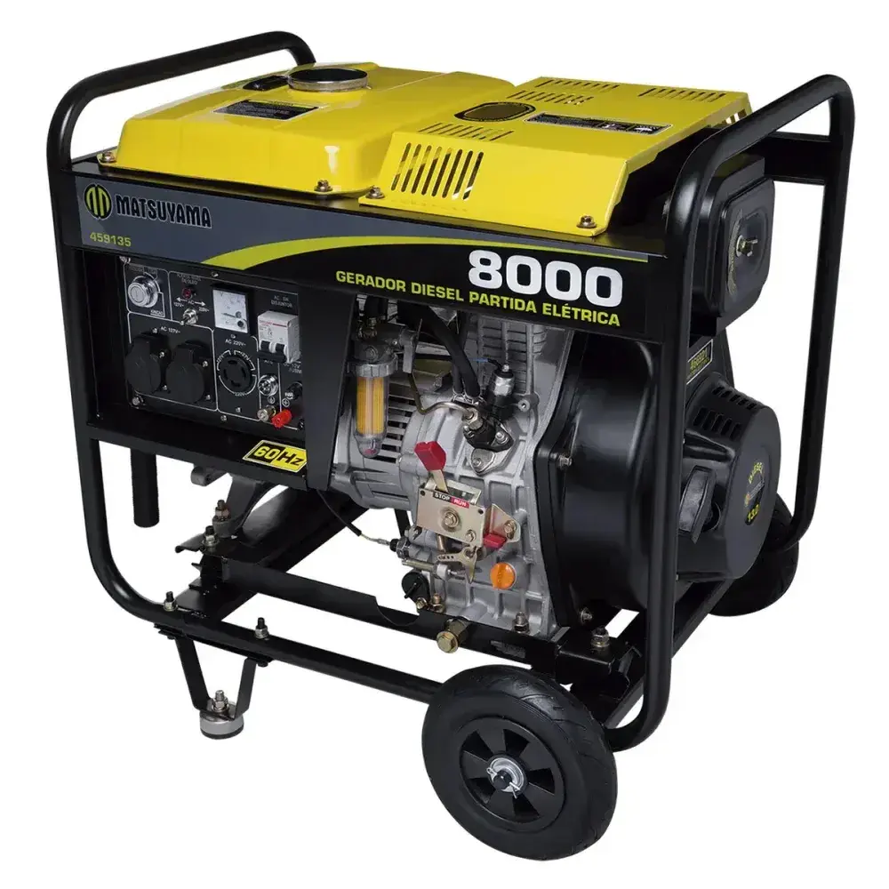 Gerador de energia diesel 8000 gda mono 127/220V Matsuyama — fotografia 4