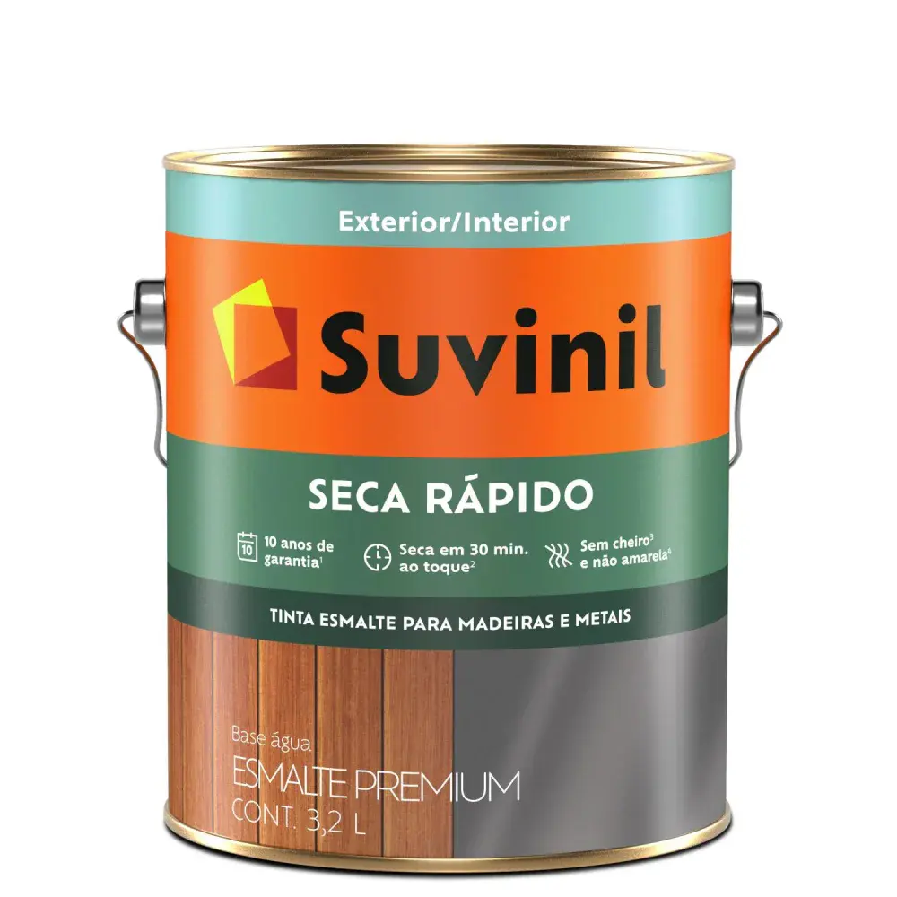 Esmalte seca rápido base brilho B2 3,2L suvinil Suvinil Selfcolor
