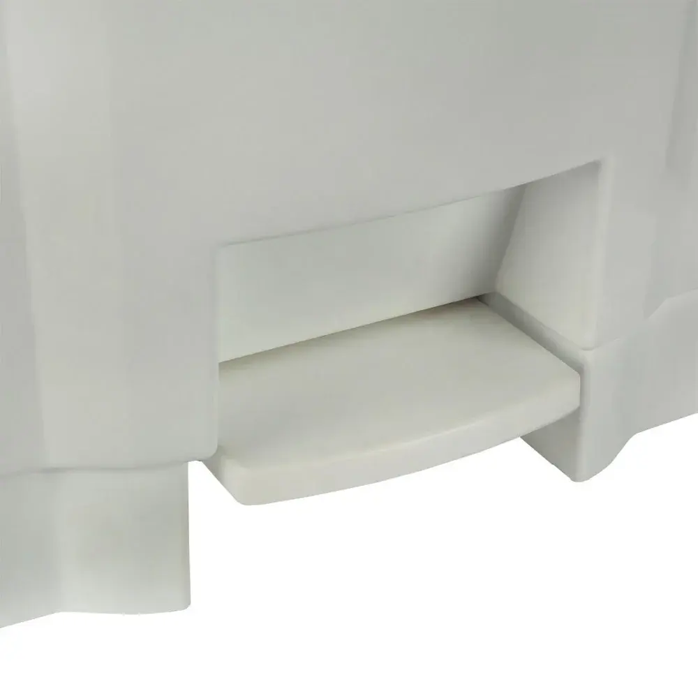 Lixeira resistente e balanceada branca 35L Perfect — fotografia 8