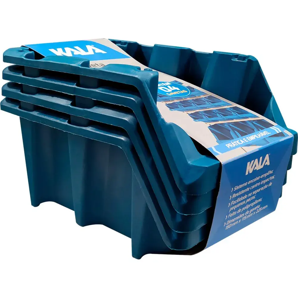 Jogo de porta componentes azul N5 4 peç Kala — fotografia de referência