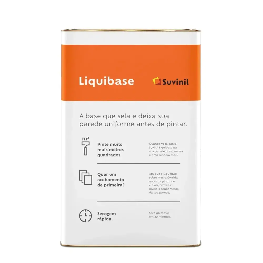 Fundo liquibase sela parede incolor 18L Suvinil — fotografia 4