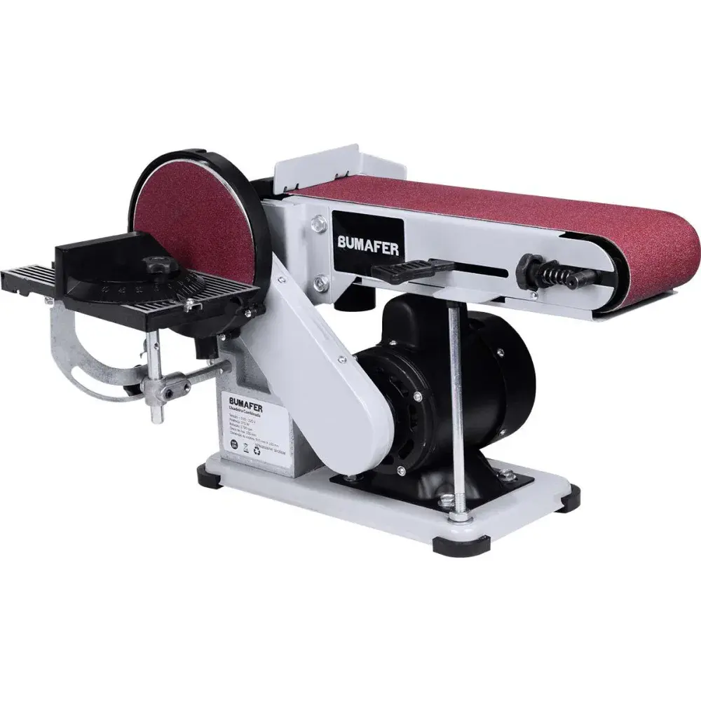 Lixadeira de cinta combinada 150MM 1750RPM 375W bivolt Bumafer — fotografia 3