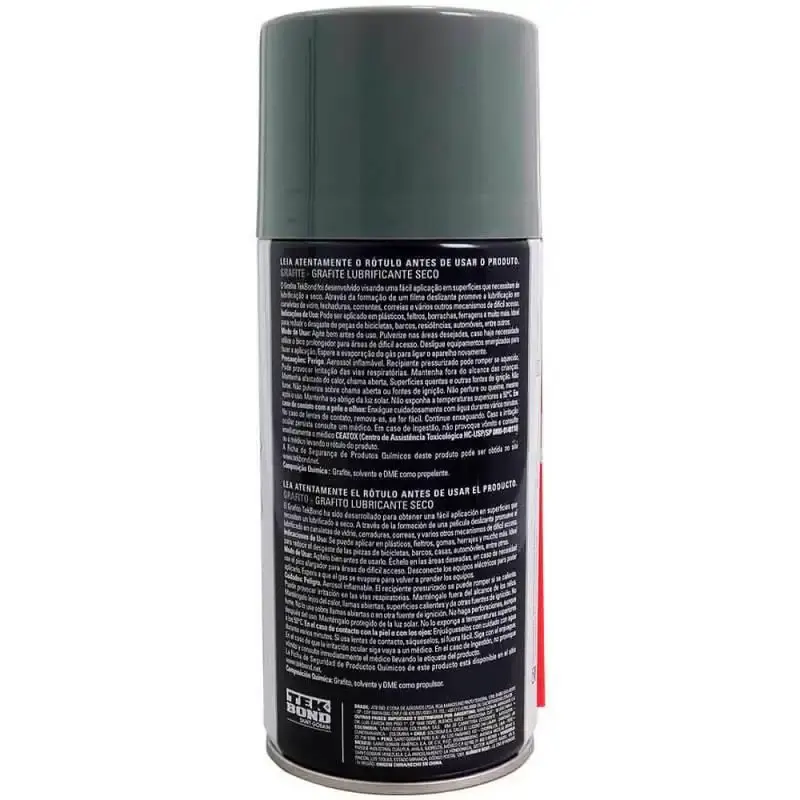 Grafite lubrificante a seco spray 200ML 21560001591 Tekbond — fotografia 3