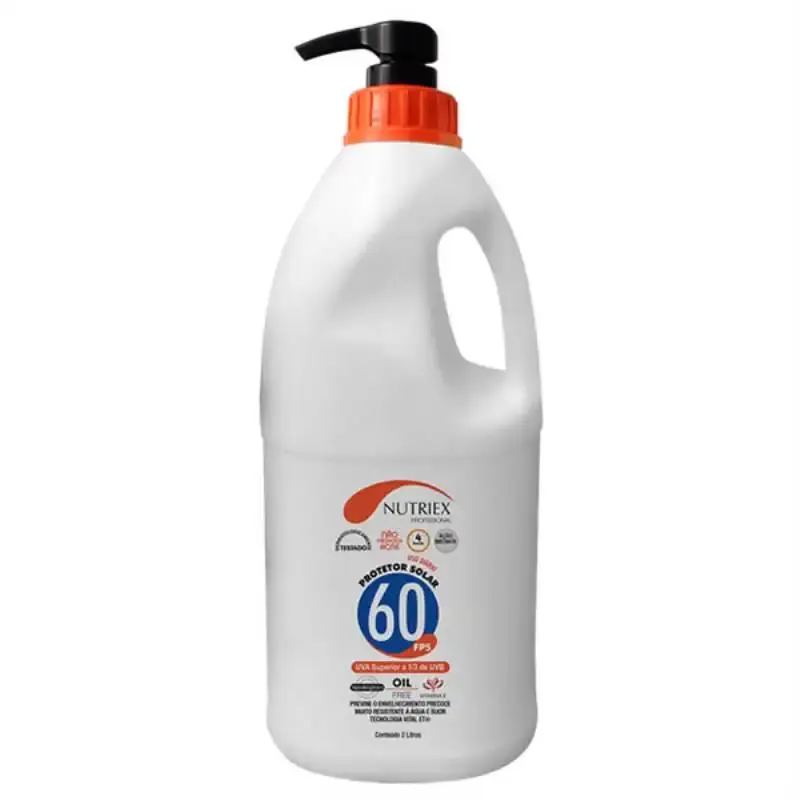 Protetor solar FPS 60 2.0 litros bombona Nutriex — fotografia de referência