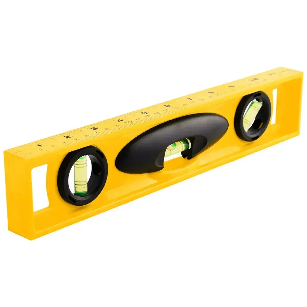 Nível de resina estrutural amarelo 3 bolhas 12”305MM Stanley — fotografia 5