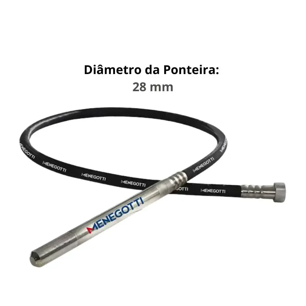 Mangote para vibrador portátil com ponteira 28MM x 2,5M Menegotti — fotografia 4