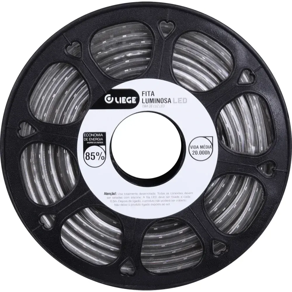 Fita luminosa de led amarela IP67 5W 3000K 220V Liege — fotografia 3