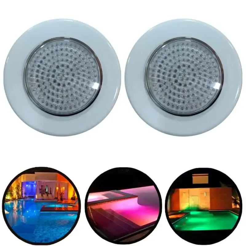 Refletor LED 141 para piscinas lâmpada RGB corpo ABS 901410 kit 2 peças Fluidra — fotografia de referência