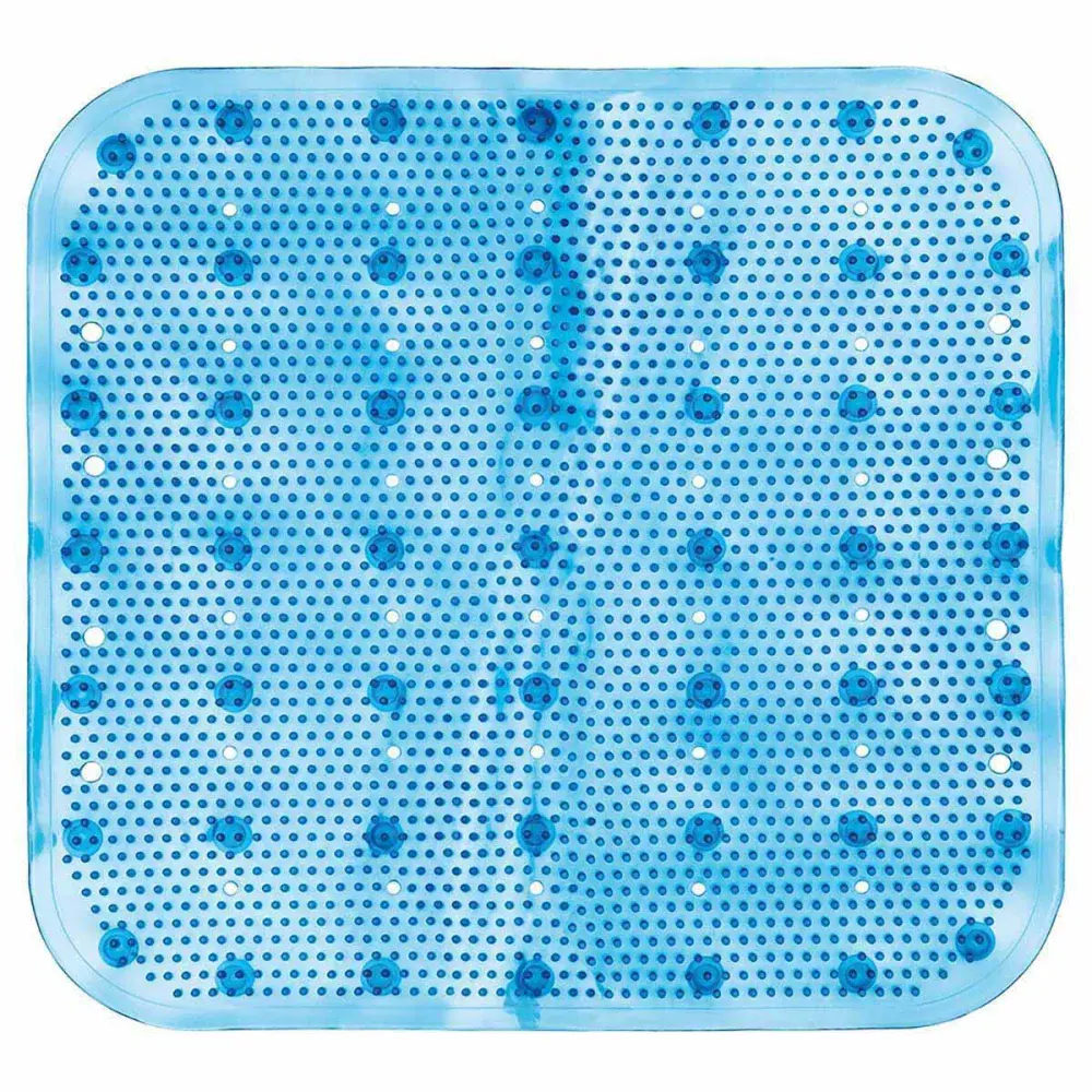 Tapete box banheiro Kala 43X45CM azul — fotografia de referência