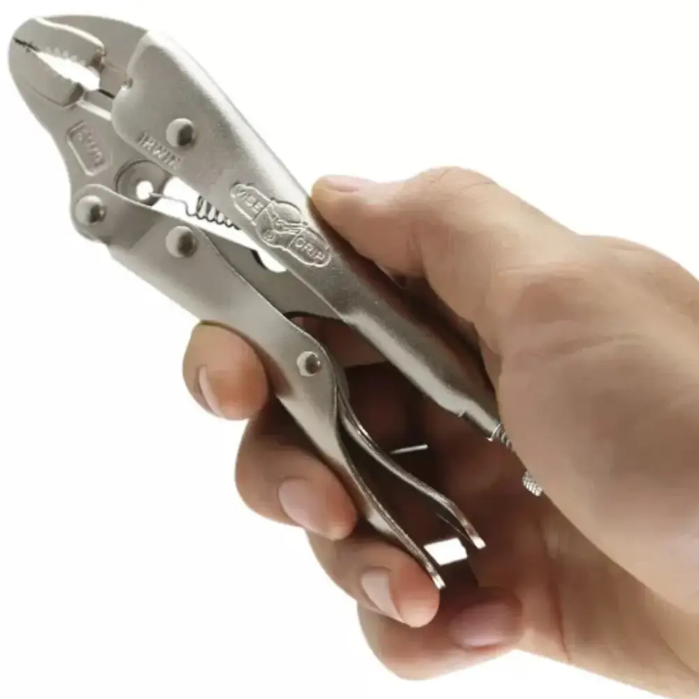 Alicate de pressão 5" mordente curvo vise grip 5WR 902L3 Irwin — fotografia 5