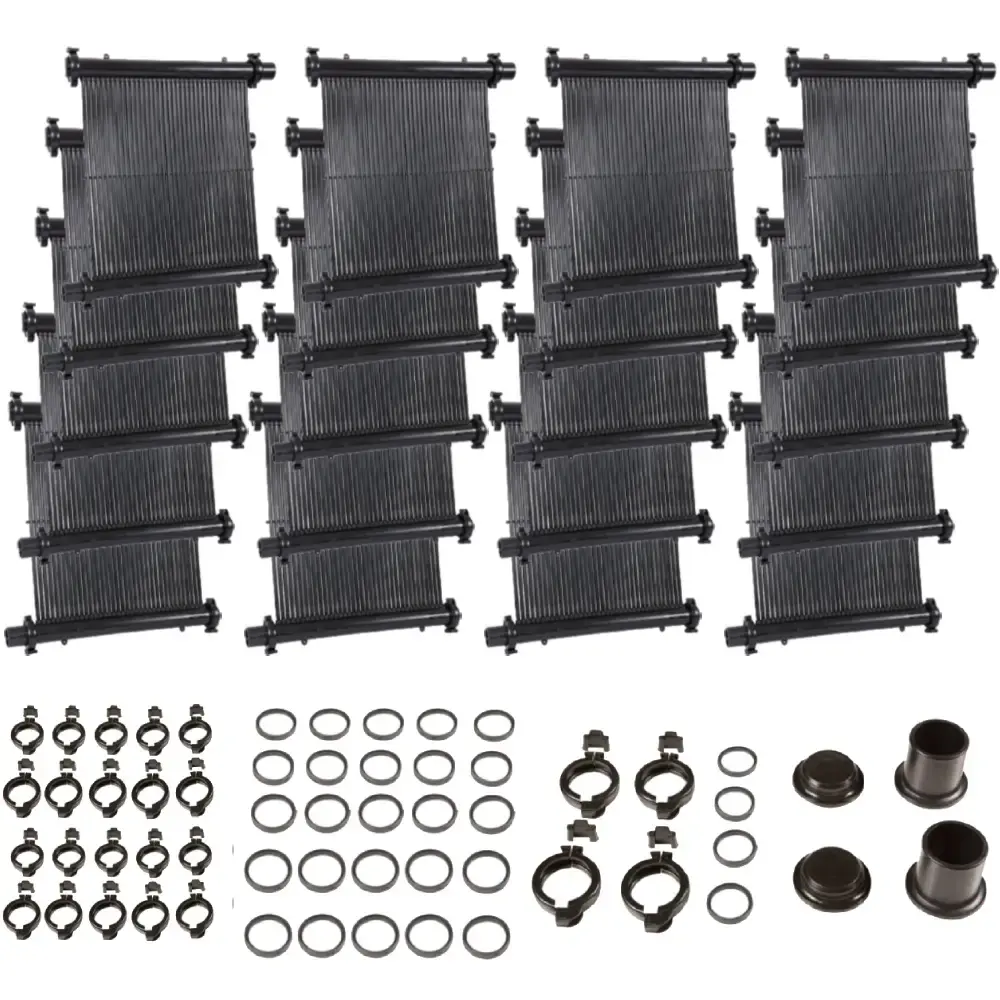 Kit 20 Placas Solar 0,50m x 3m para Piscinas até 36.000 Litros com Acessórios FLUIDRA — fotografia de referência