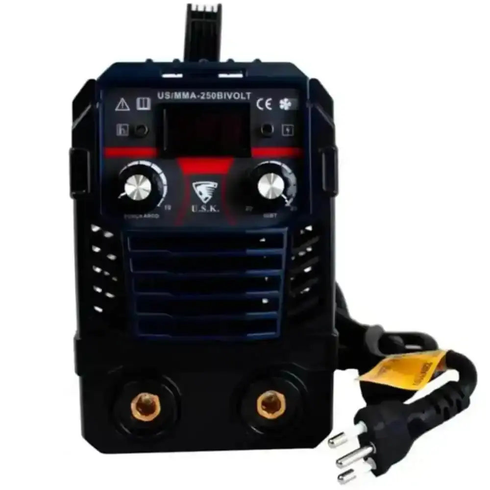 Máquina de solda inversora painel digital bivolt MMA-250 USK — fotografia 11