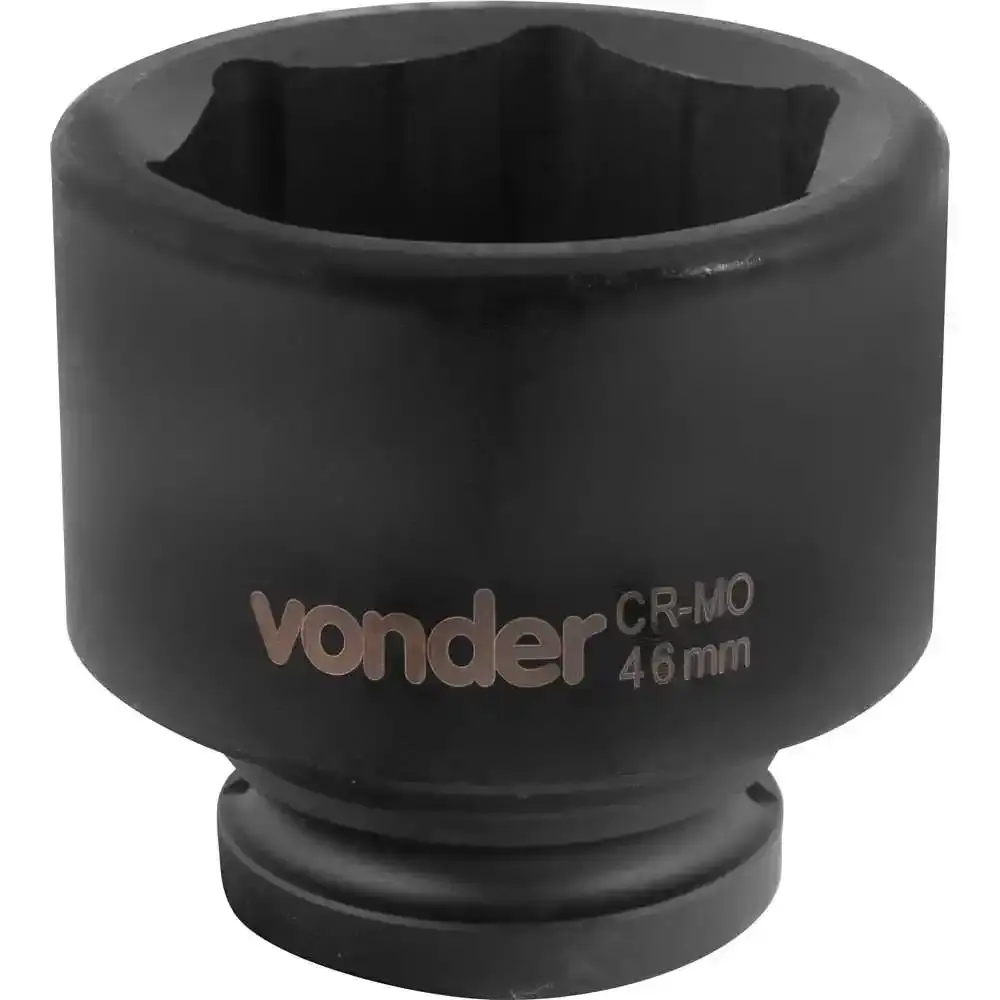 Soquete Sextavado Impacto Encaixe 3/4 polegada 46MM Cromado VONDER — fotografia 2