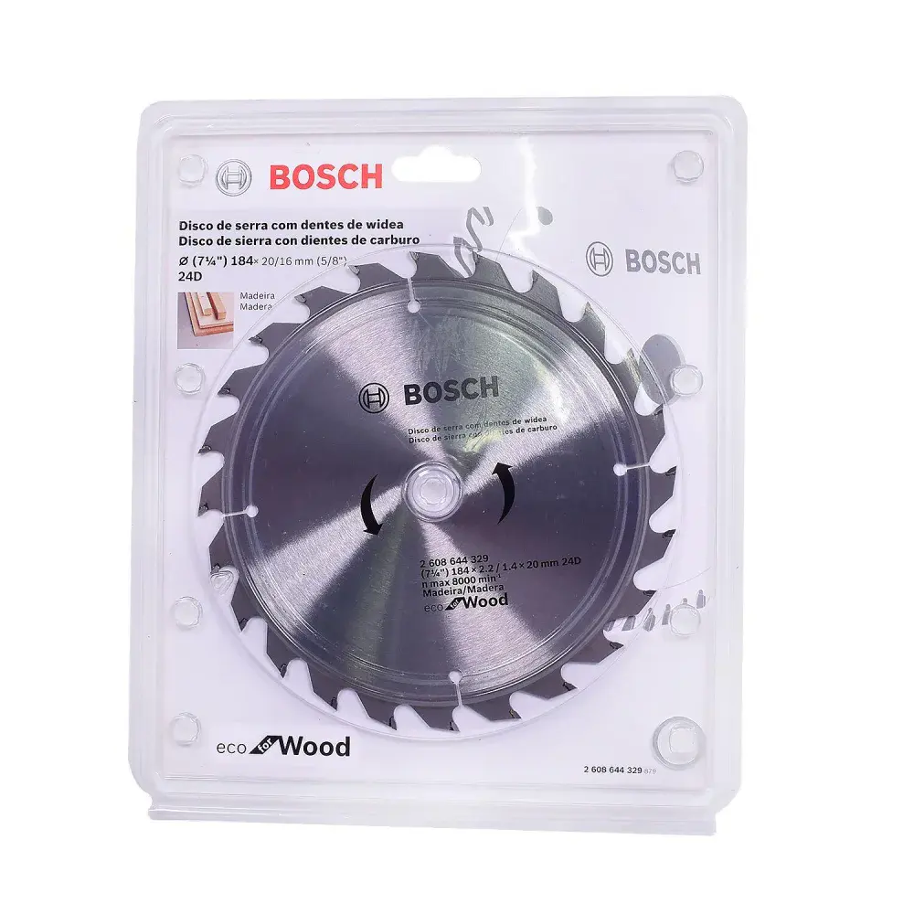 Disco de serra 7 ¼” em aço com dentes widea 24 d Bosch — fotografia 5