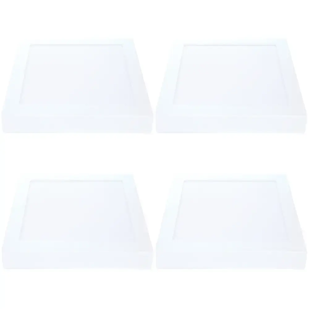 Kit 4 plafon led 6500K quadrado 18W painel sobrepor slim Avant — fotografia de referência