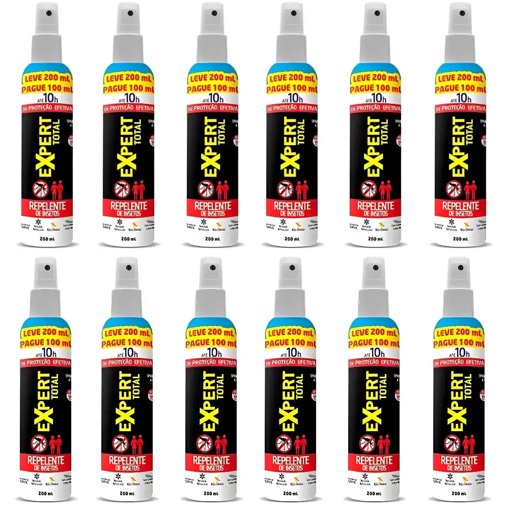 Kit 12 Repelentes p/ Insetos Spray 200ML 0063669 NUTRIEX