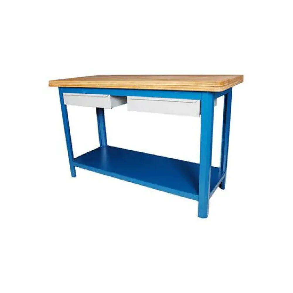 Bancada aberta soldada 150X60X92CM com 2 gavetas 152CD Fercar — fotografia de referência