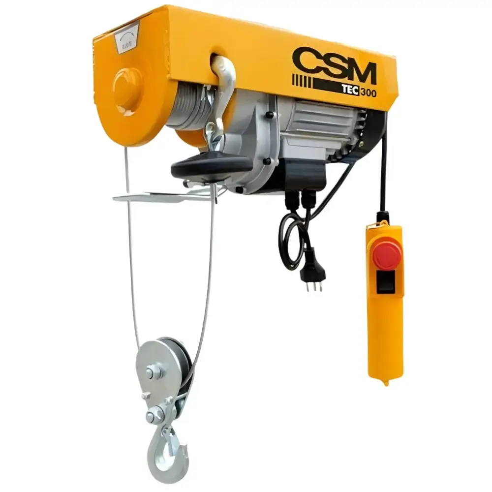 Guincho TEC GT300/600 e trole monofásico 220V CSM — fotografia de referência